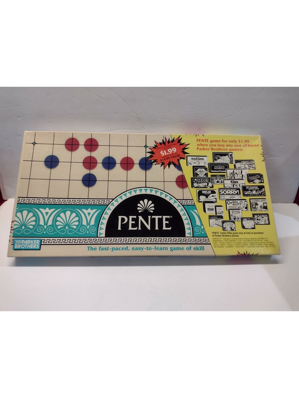 Parker Brothers 1989 Promotional Edition PENTE Board Game COMPLETE